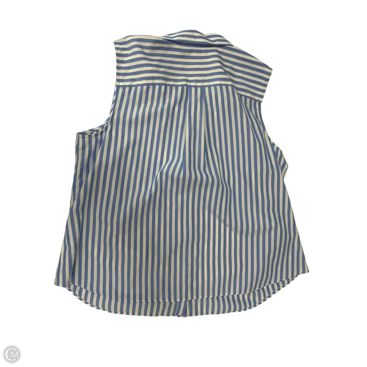 Top Sleeveless By Lands End In Striped Pattern, Size: 1x