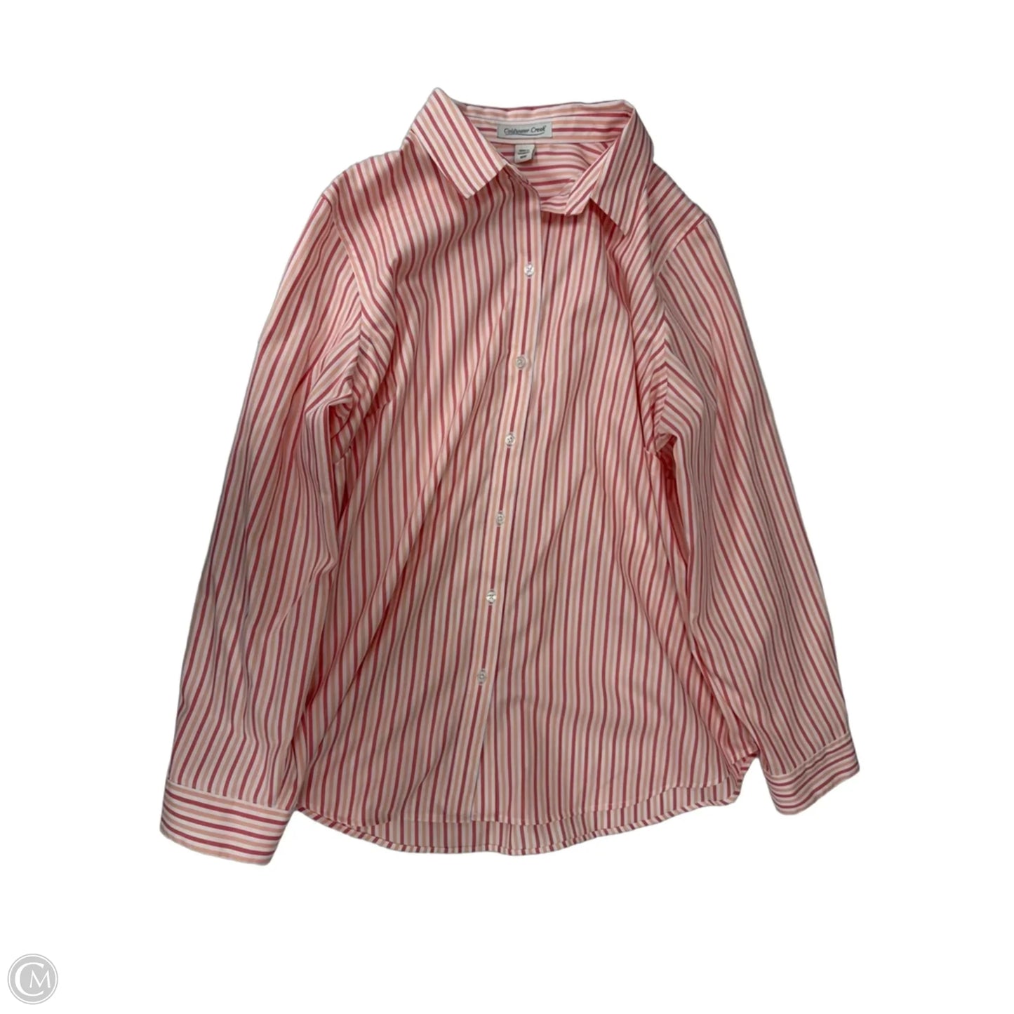Top Long Sleeve By Coldwater Creek In Striped Pattern, Size: 1x