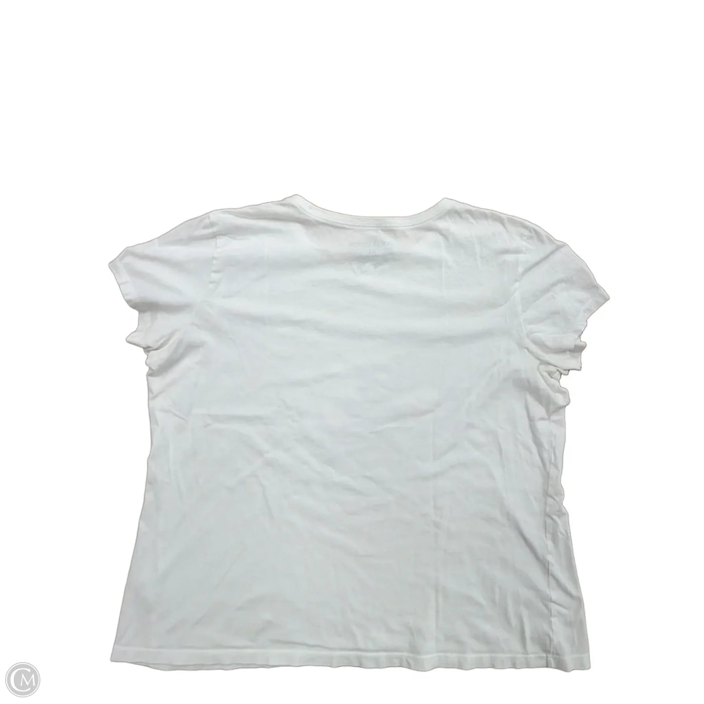 Top Short Sleeve By Life Is Good In White, Size: Xl