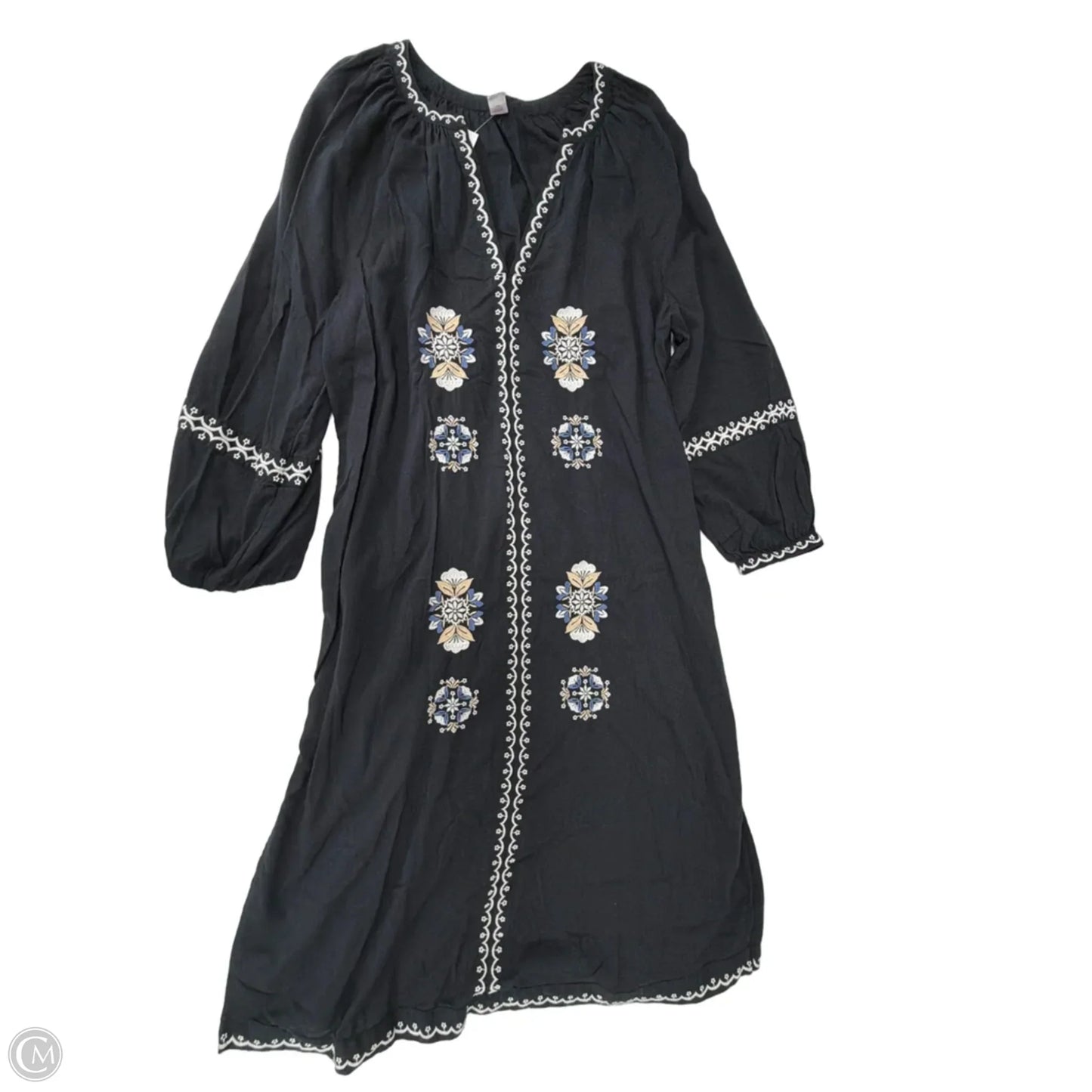Dress Casual Midi By Old Navy In Black & White, Size: Lp