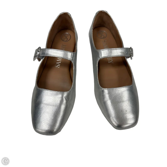 Shoes Flats By Sam And Libby In Silver, Size: 8.5