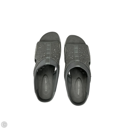 Sandals Flats By Easy Spirit In Grey, Size: 7.5