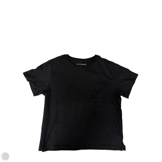 Top Short Sleeve Basic By Free Assembly In Black, Size: S