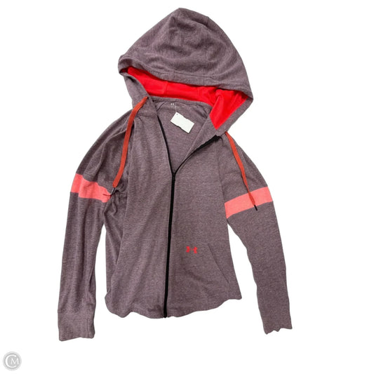 Athletic Jacket By Under Armour In Purple, Size: L