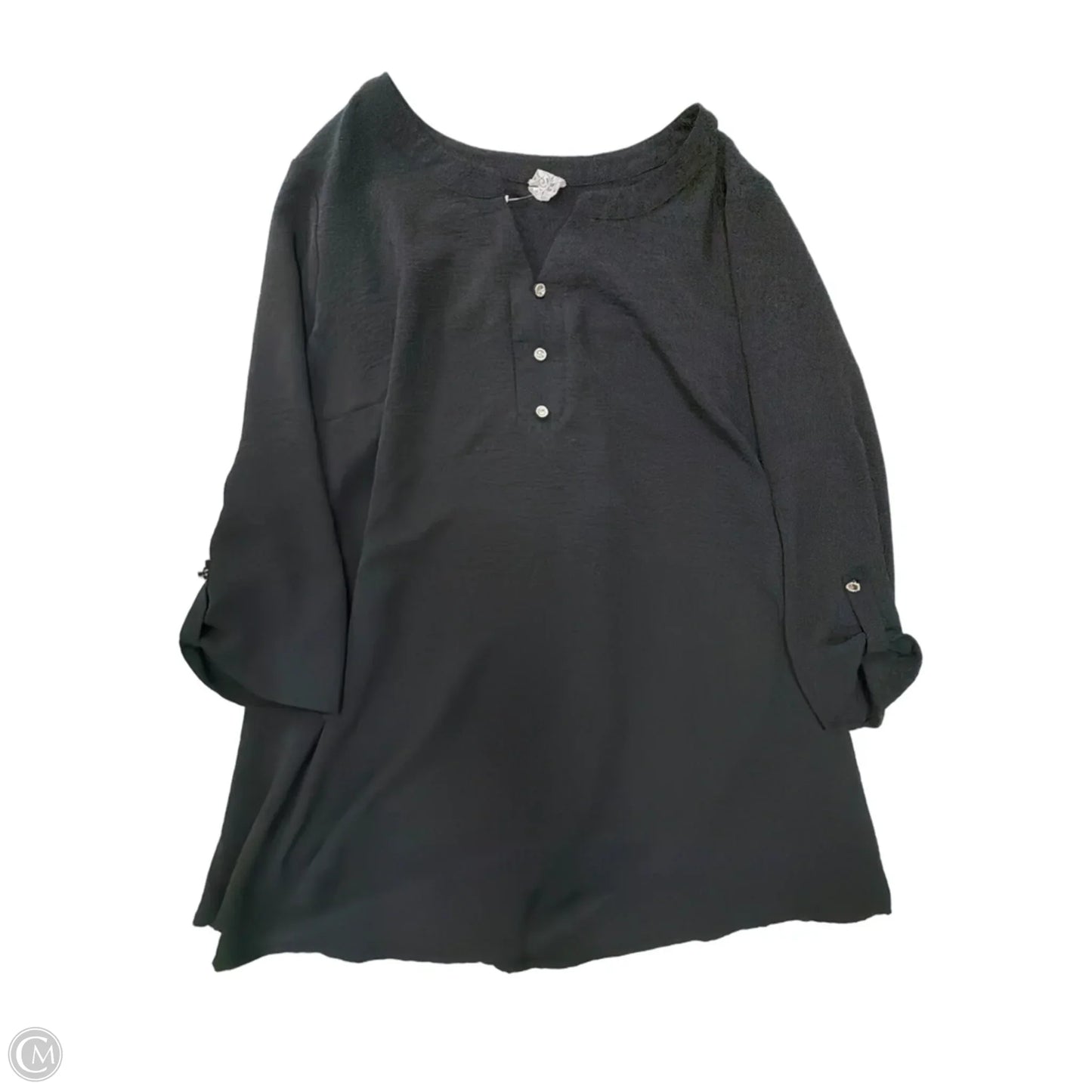 Top Short Sleeve By Naif In Black, Size: 3x