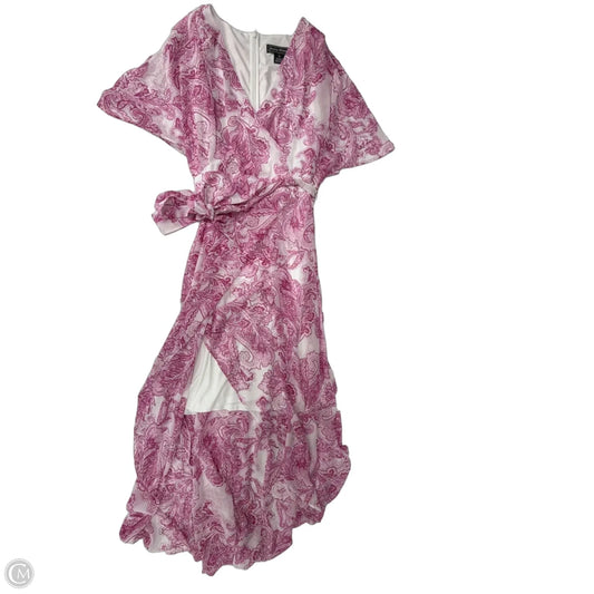Dress Casual Maxi By Jessica Howard In Pink & White, Size: Xlp