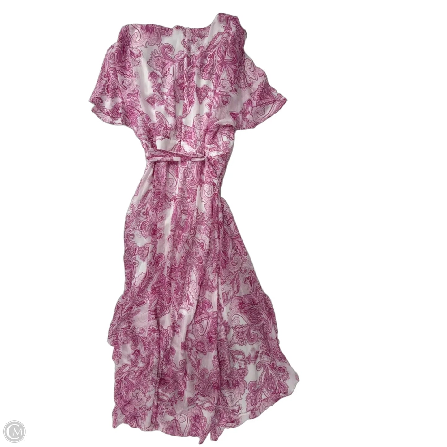 Dress Casual Maxi By Jessica Howard In Pink & White, Size: Xlp