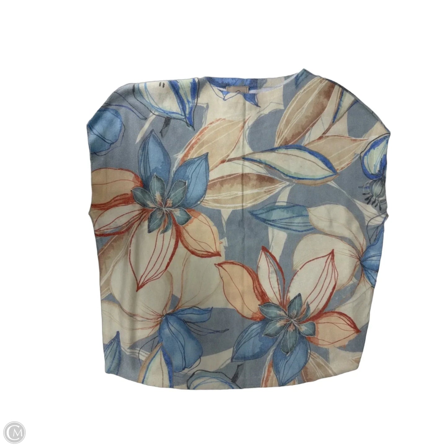 Top Sleeveless By Sioni In Tropical Print, Size: M