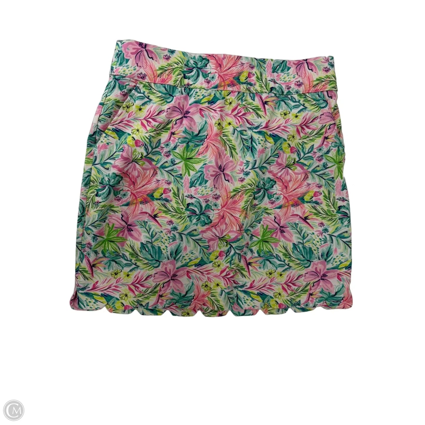 Athletic Skirt By Stella Parker In Floral Print, Size: L