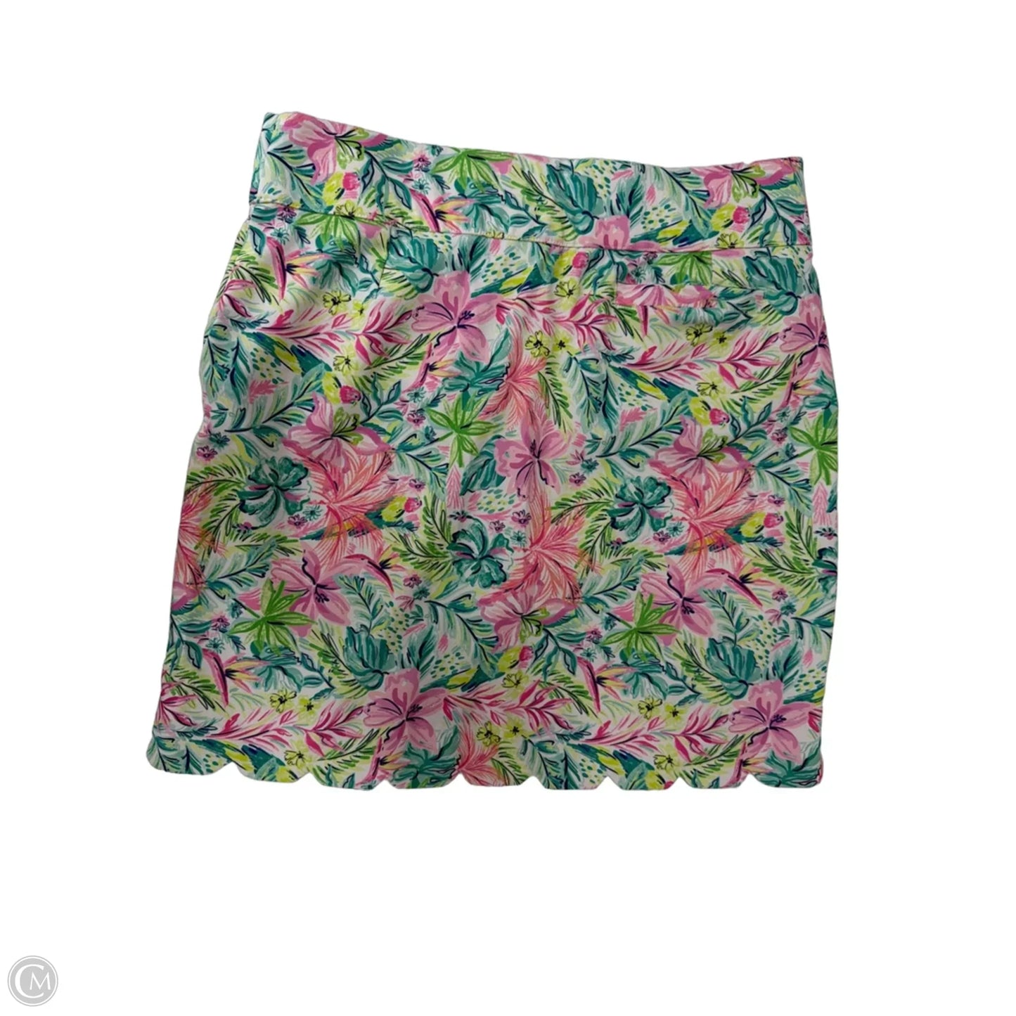 Athletic Skirt By Stella Parker In Floral Print, Size: L