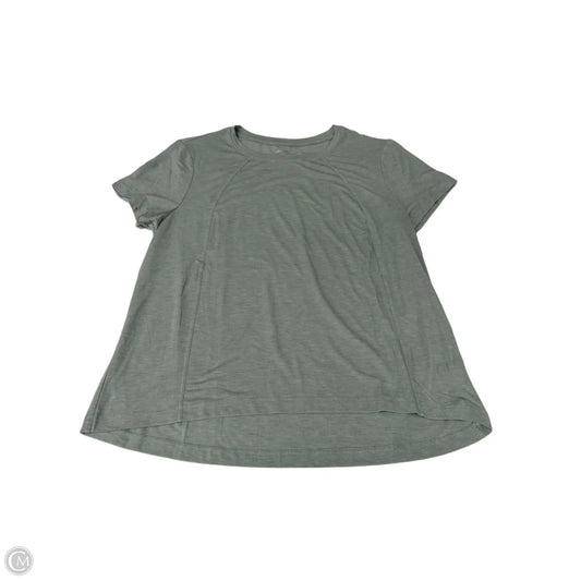 Athletic Top Short Sleeve By Avia In Green, Size: L