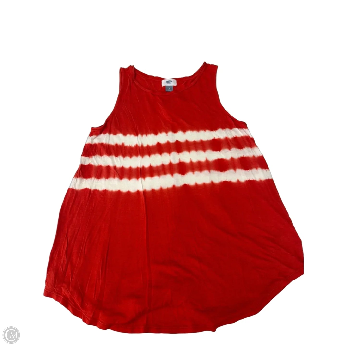 Tank Top By Old Navy In Red & White, Size: M