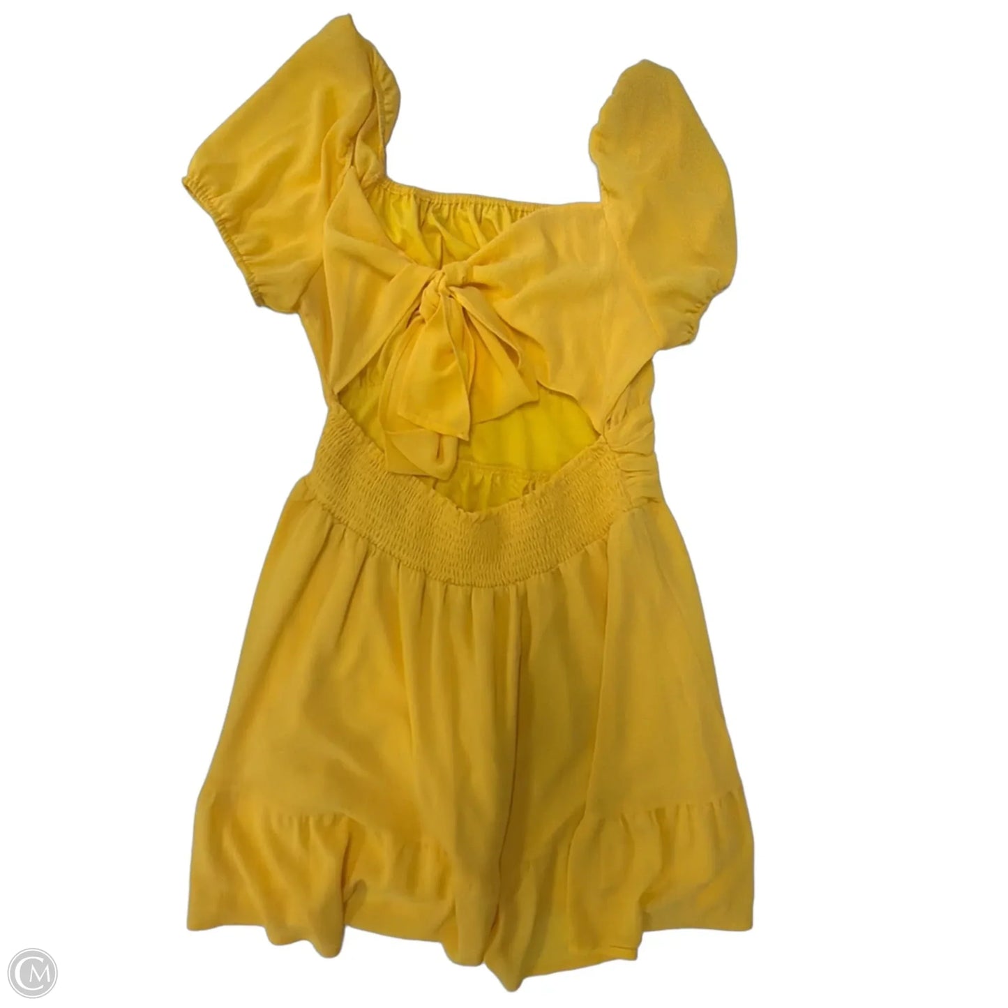 Dress Casual Short By Exlura In Yellow, Size: Xl