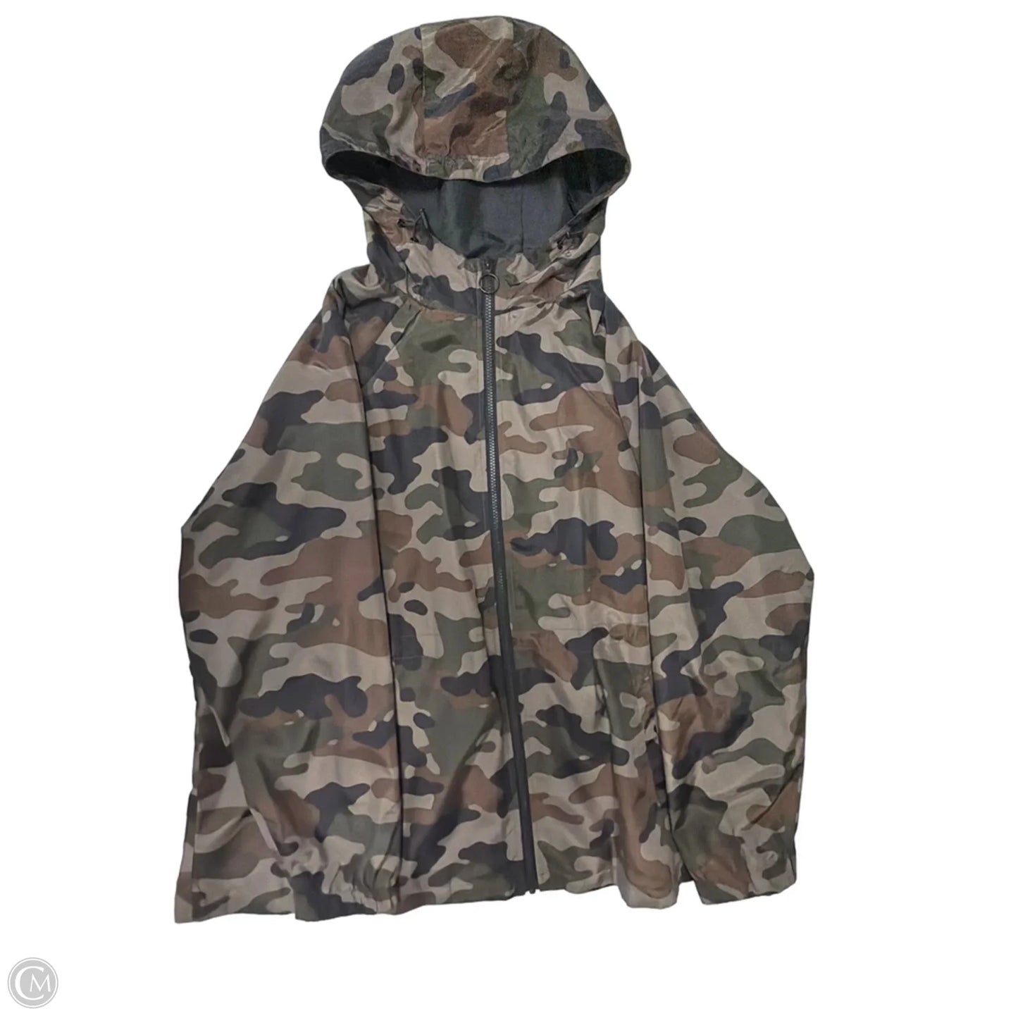 Jacket Windbreaker By Maurices In Camouflage Print, Size: 3x