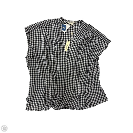 Top Sleeveless By Max Studio In Checkered Pattern, Size: 2x