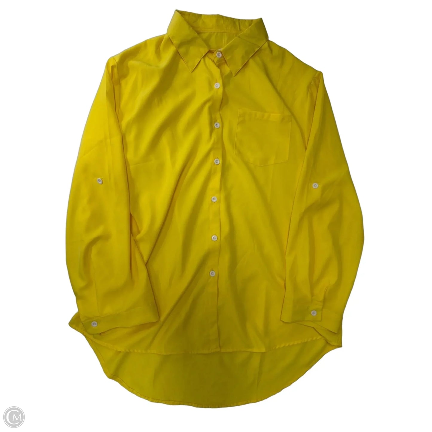 Top Long Sleeve By Clothes Mentor In Yellow, Size: 2x