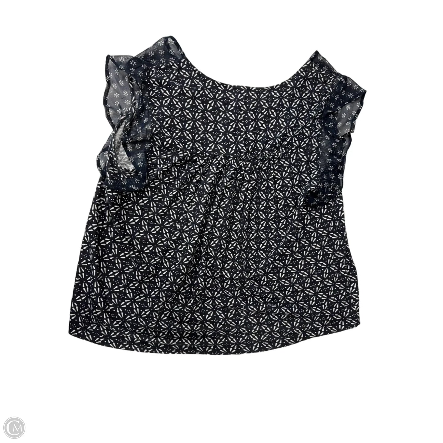 Top Sleeveless By Lucky & Blessed In Blue & White, Size: Xl