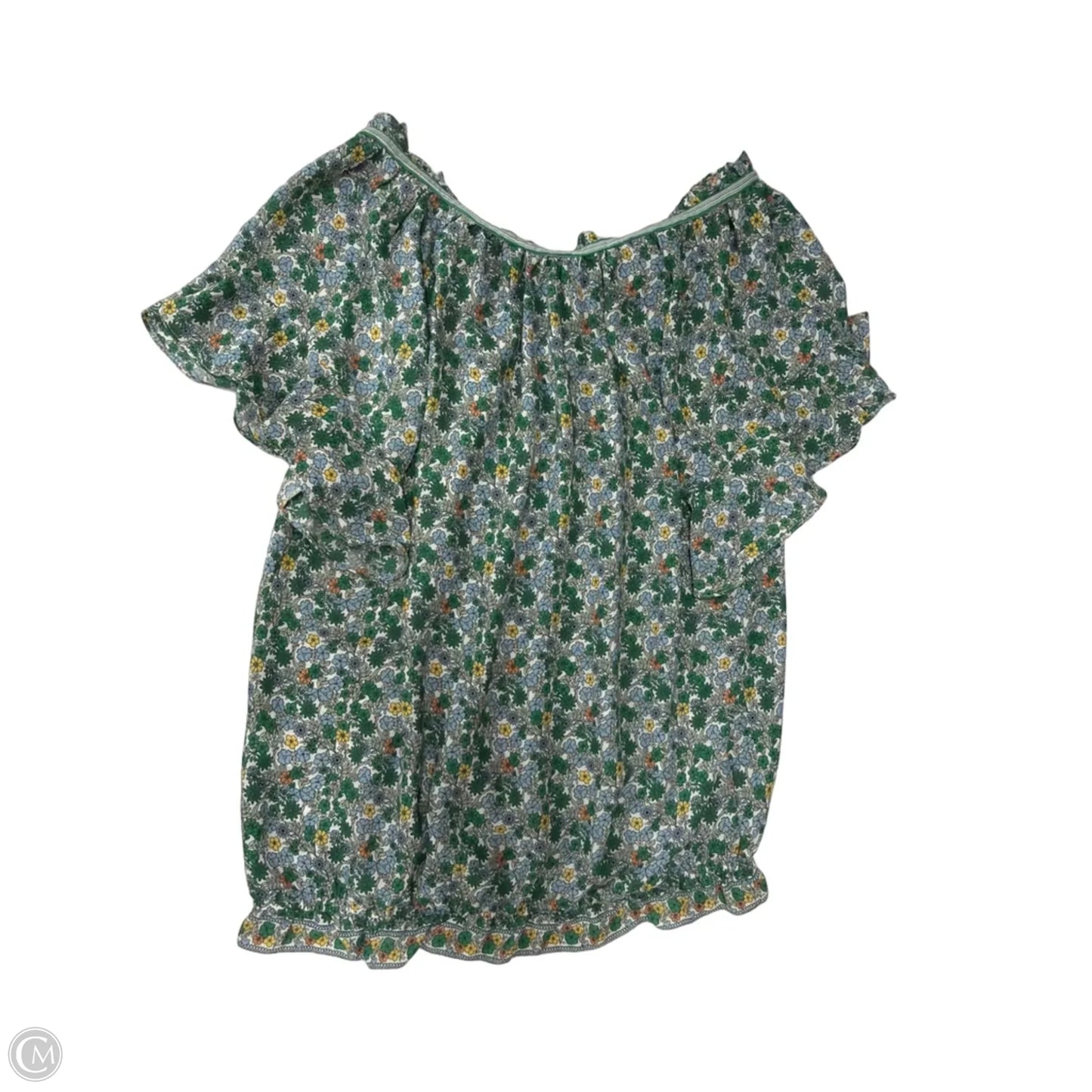 Top Short Sleeve By Max Studio In Floral Print, Size: Xl