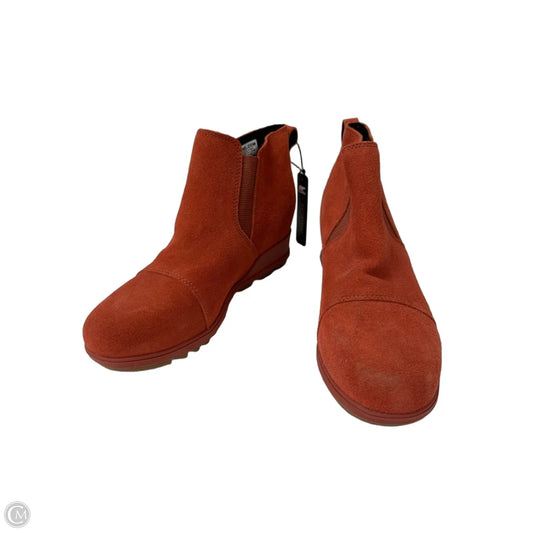 Boots Ankle Heels By Sorel In Orange, Size: 8.5