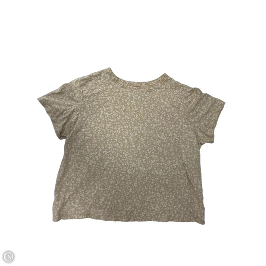 Top Short Sleeve By Old Navy In Tan, Size: Xl
