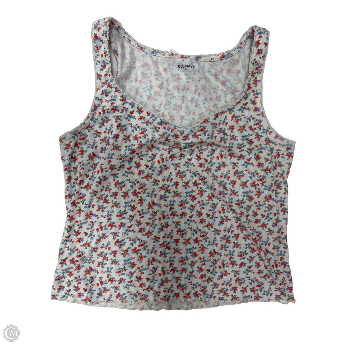Tank Top By Old Navy In Floral Print, Size: 1x