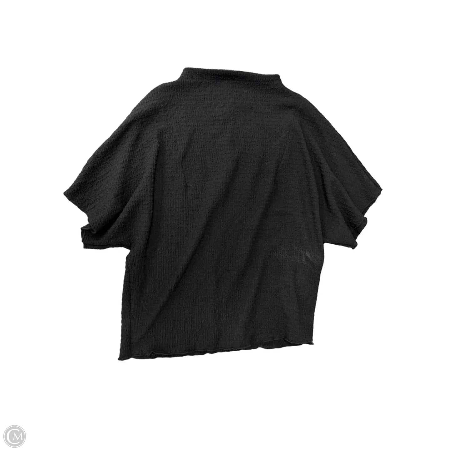 Top Short Sleeve By Vince Camuto In Black, Size: M
