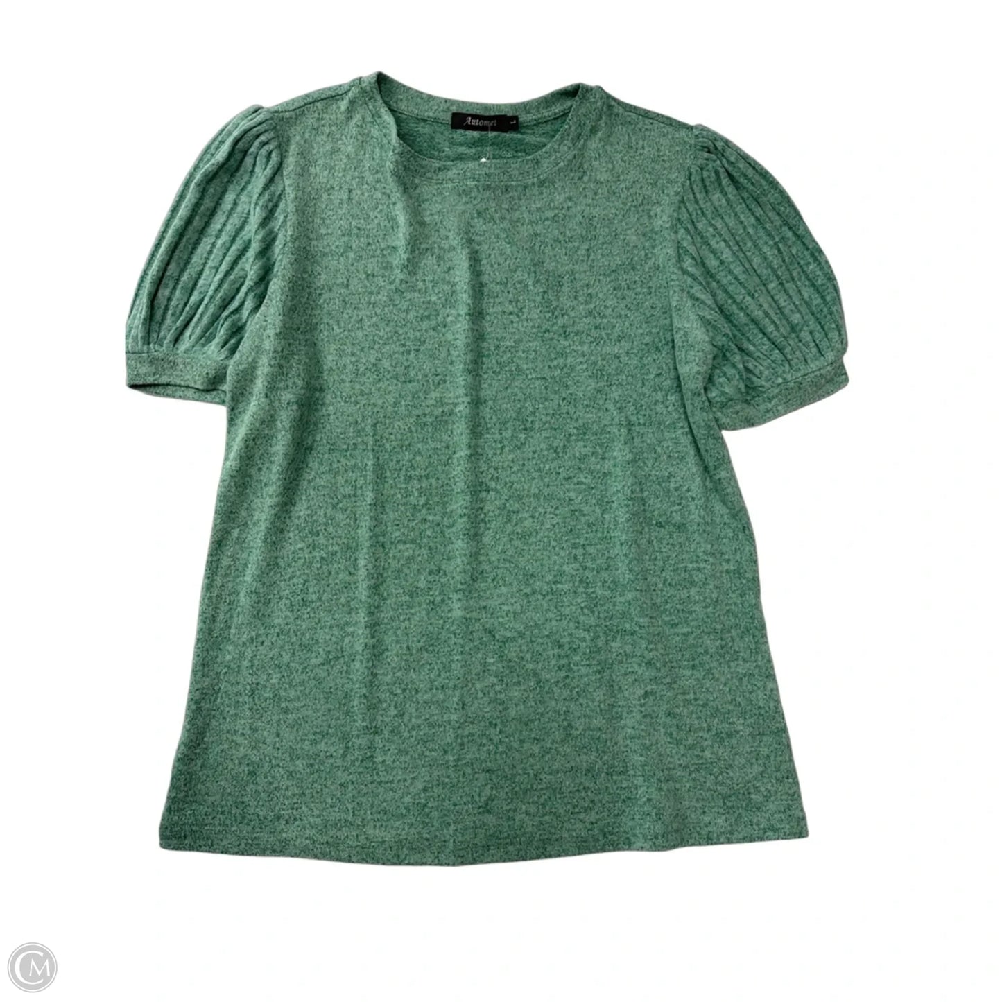 Top Short Sleeve By Automet In Green, Size: L