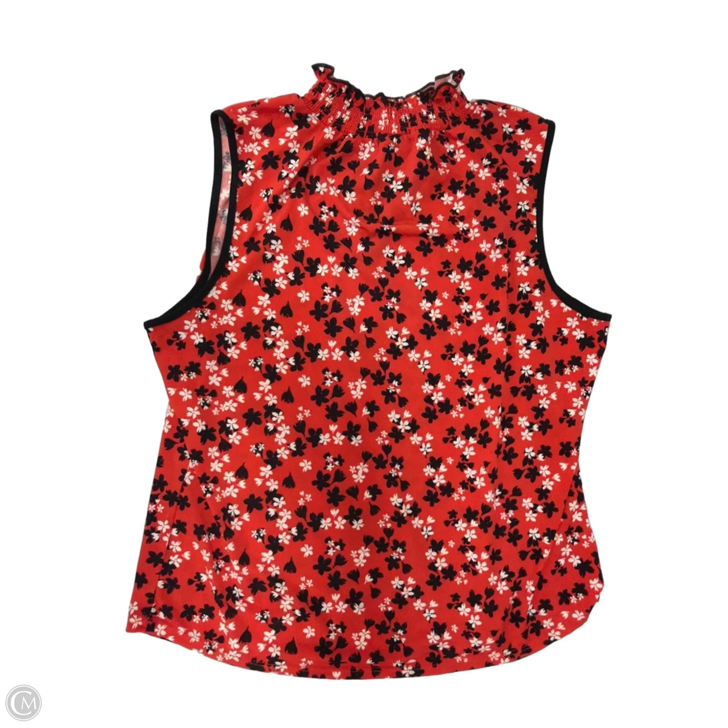 Top Sleeveless By Adrienne Vittadini In Red, Size: Xl