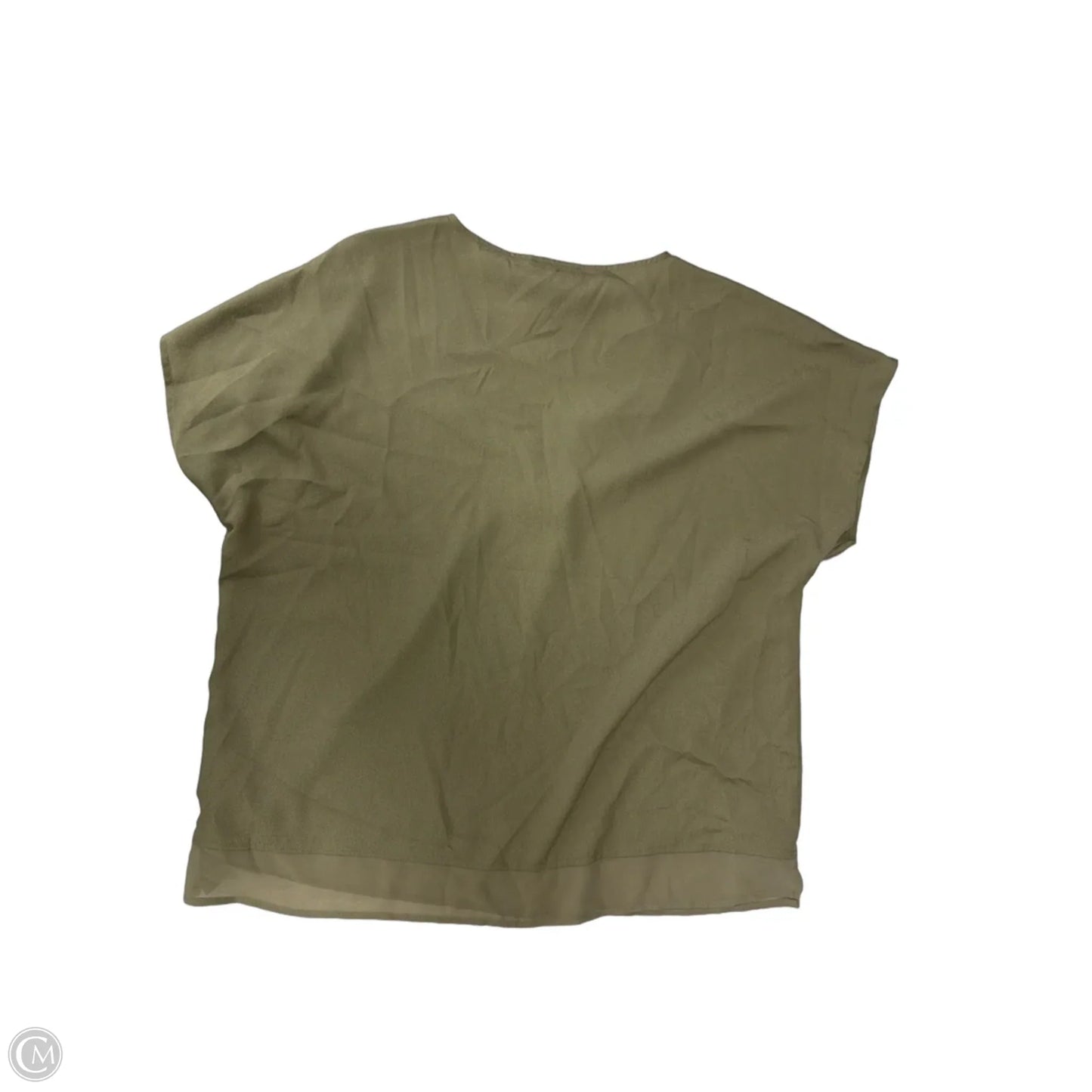 Top Short Sleeve By Dkny In Green, Size: L