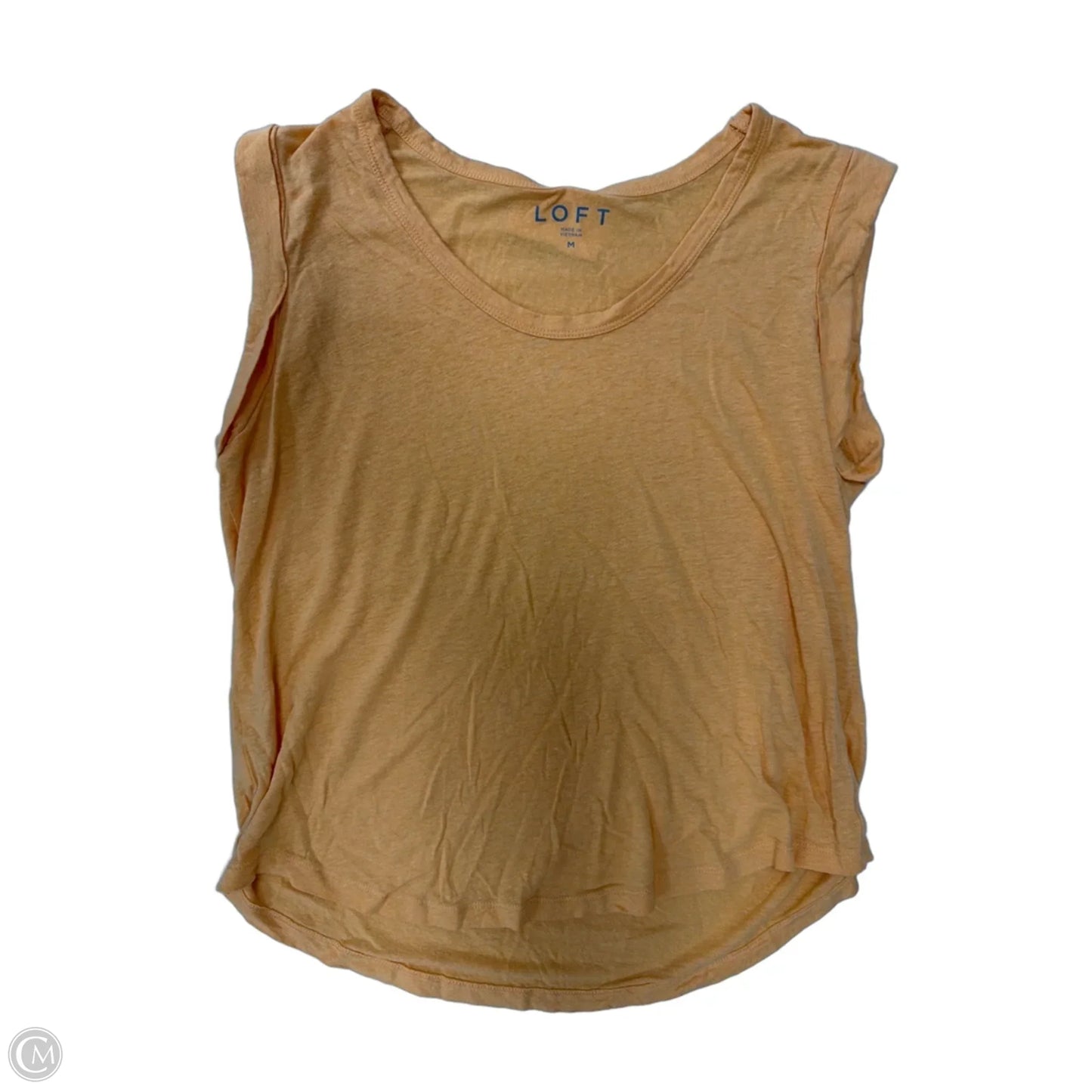 Top Short Sleeve By Loft In Orange, Size: M