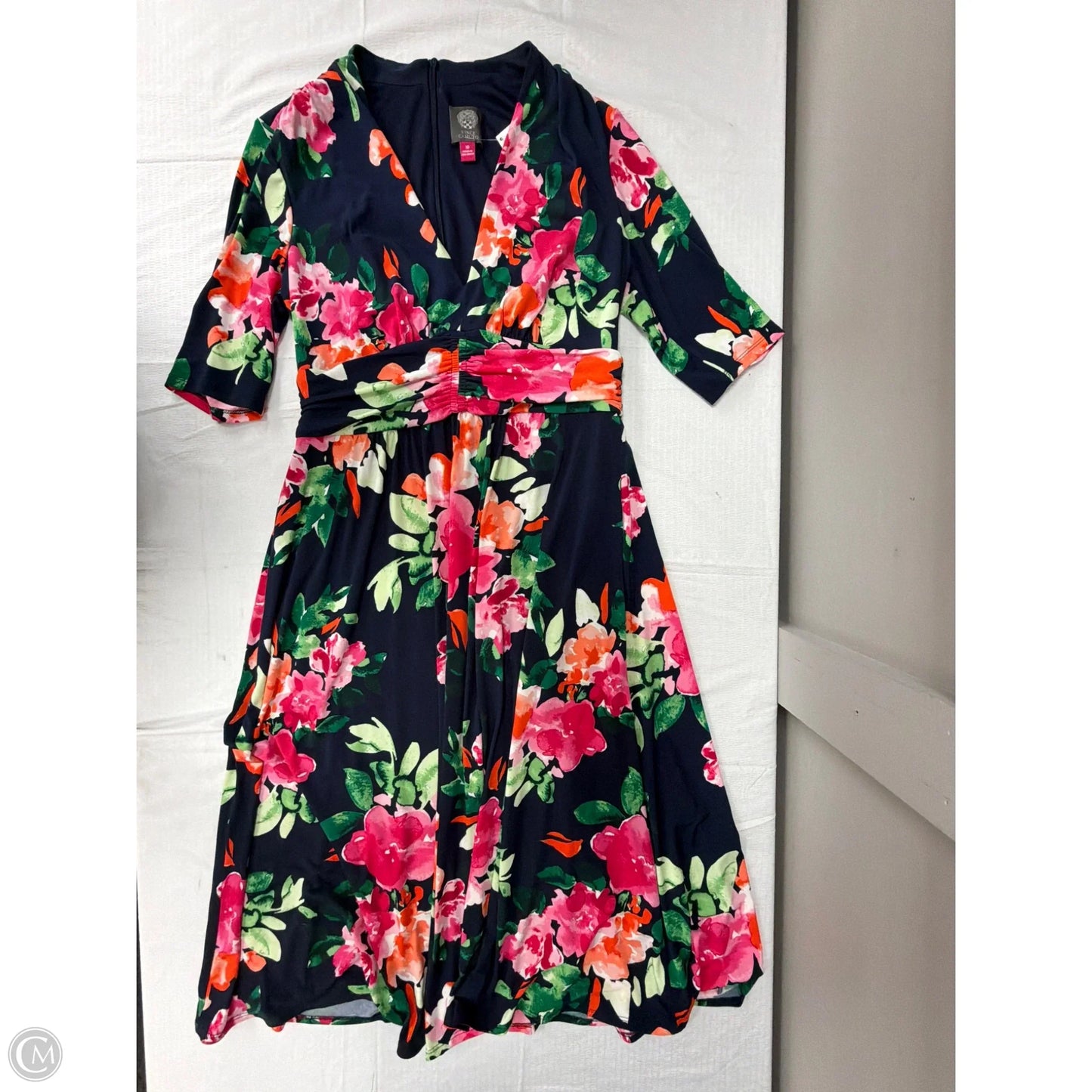 Dress Work By Vince Camuto In Floral Print, Size: M