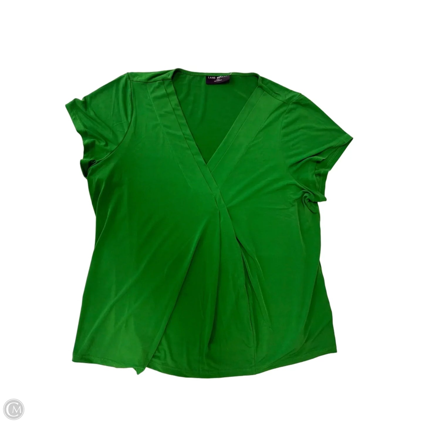 Top Short Sleeve By Lane Bryant In Green, Size: 1x