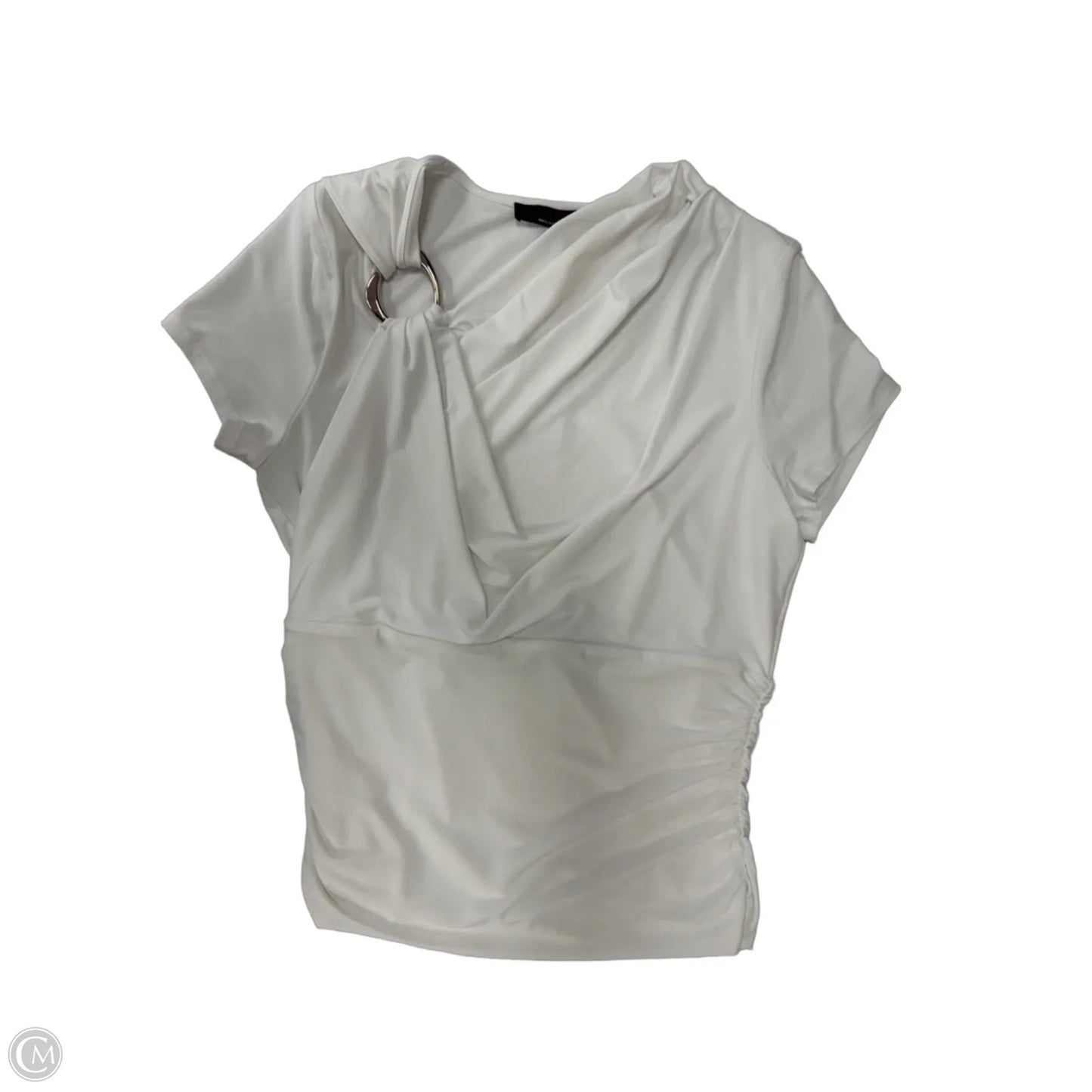 Top Short Sleeve By White House Black Market In White, Size: M