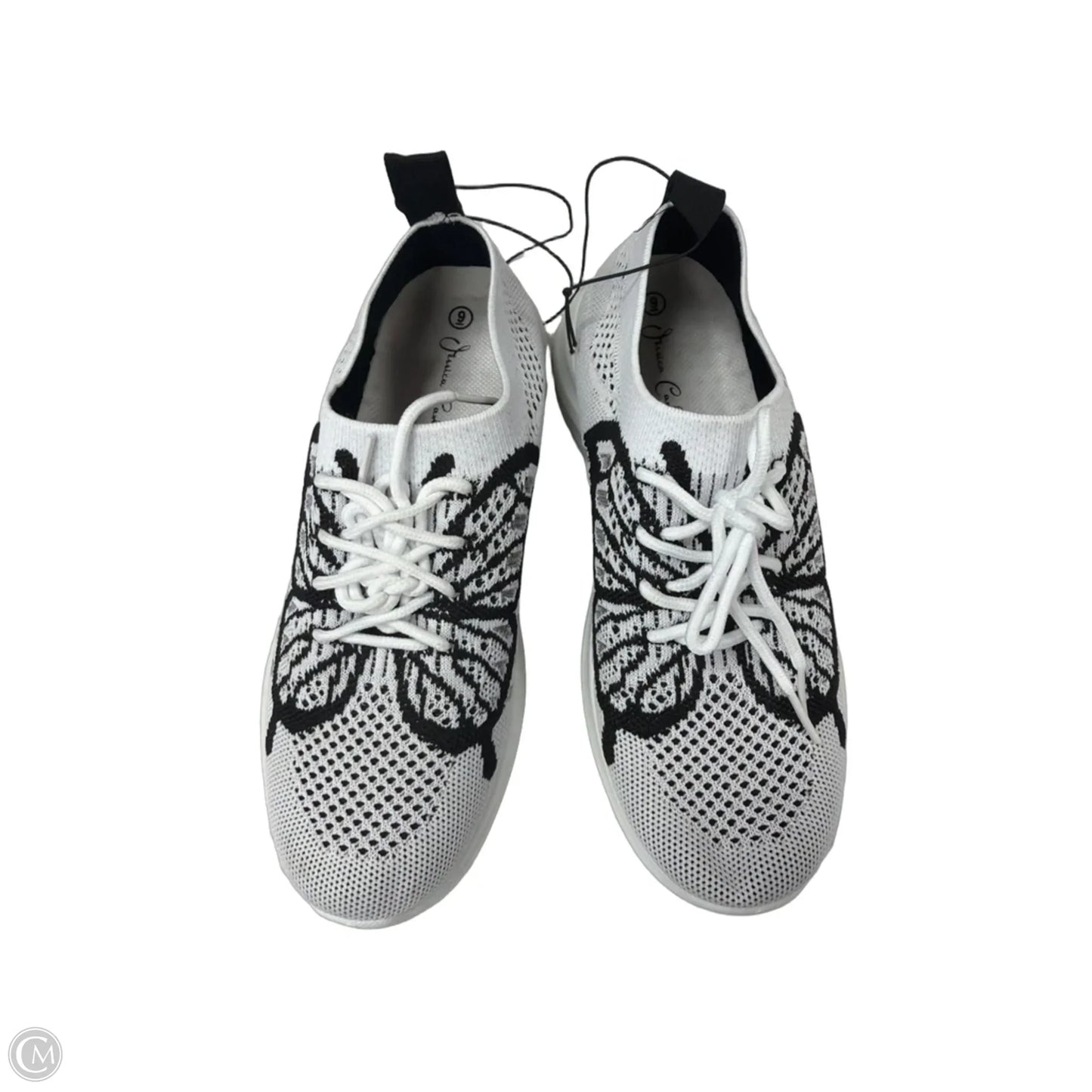 Shoes Sneakers By Clothes Mentor In Black & White, Size: 9