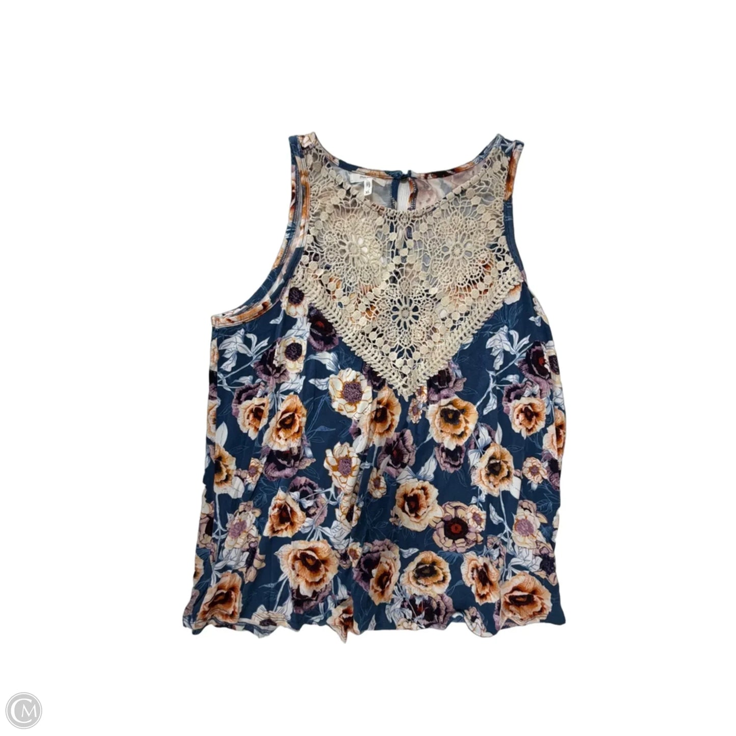 Top Sleeveless By Maurices In Floral Print, Size: Xl