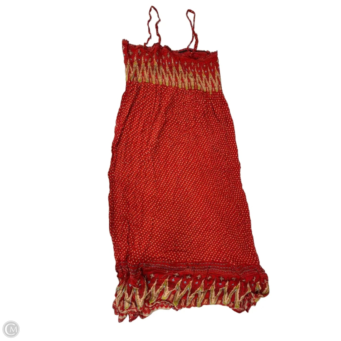 Dress Casual Maxi By World Market In Orange & Red, Size: L