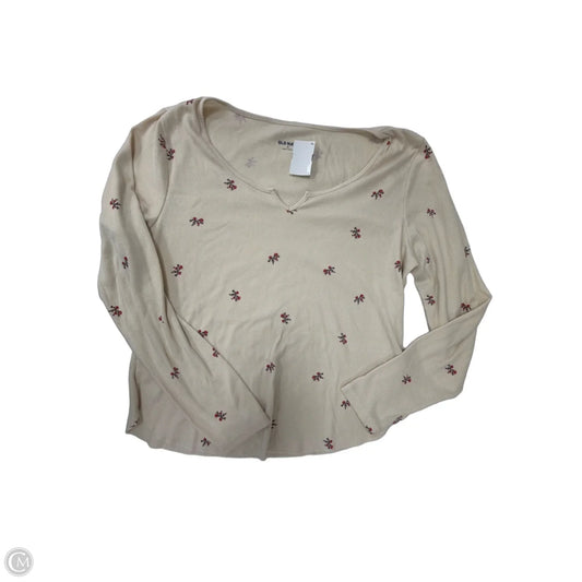 Top Long Sleeve By Old Navy In Tan, Size: Xl