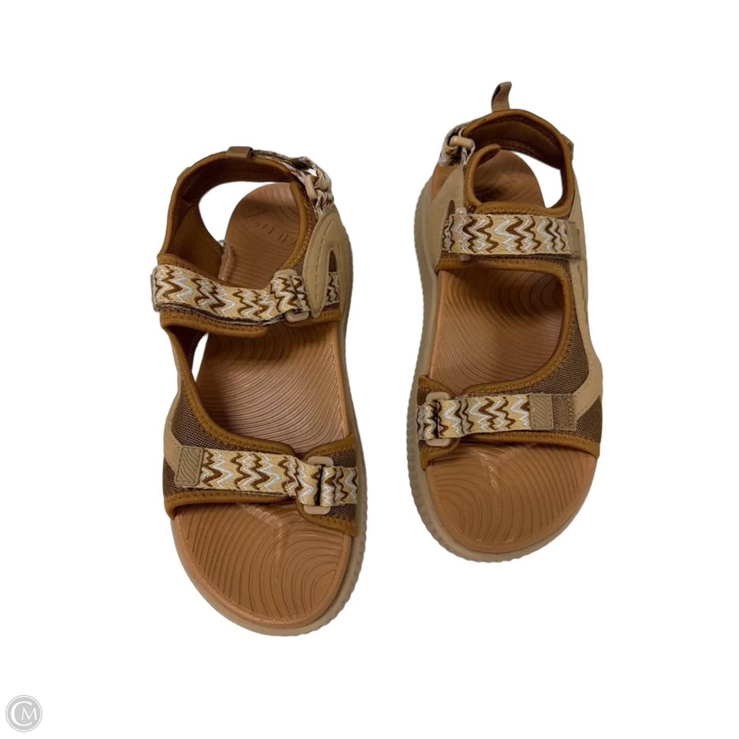 Sandals Sport By Clothes Mentor In Brown, Size: 12