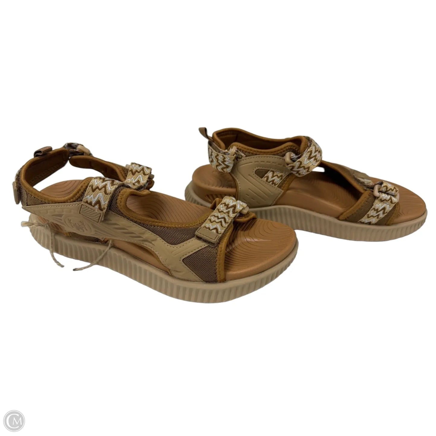 Sandals Sport By Clothes Mentor In Brown, Size: 12