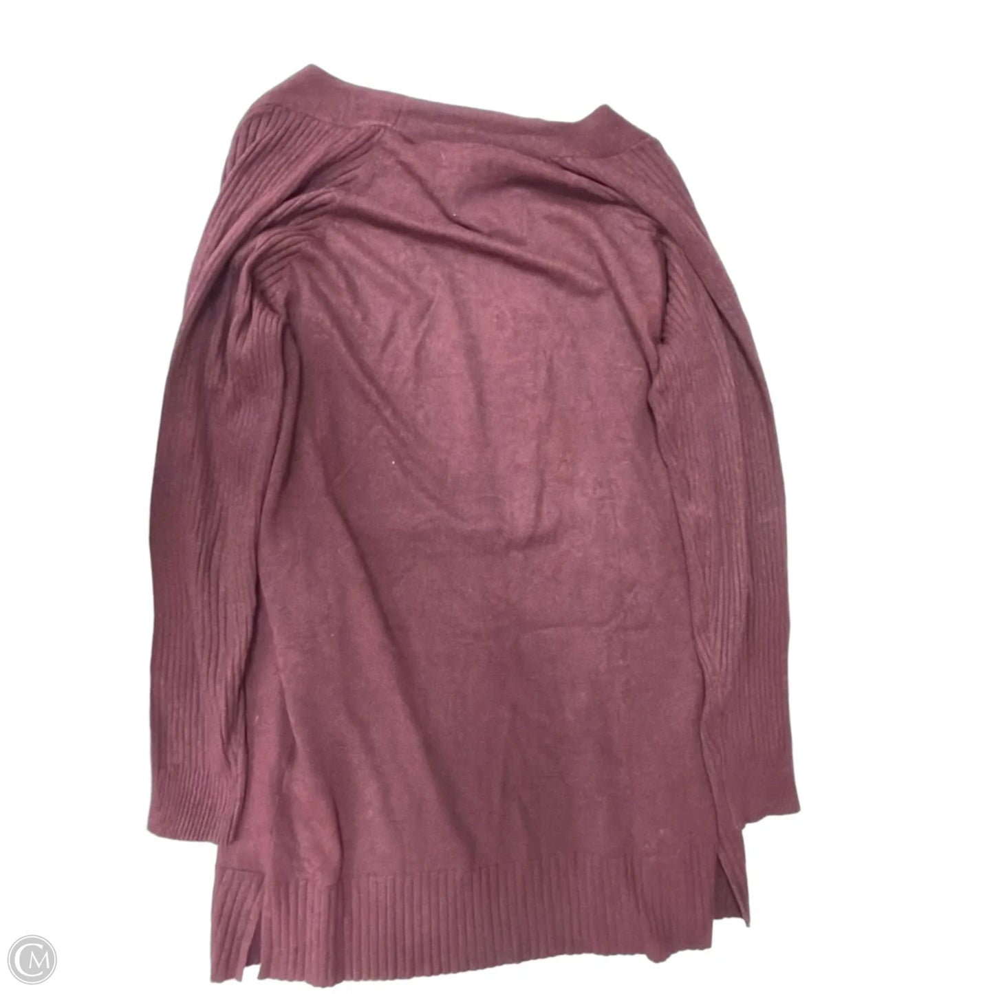 Cardigan By Nine West Apparel In Maroon, Size: Xl