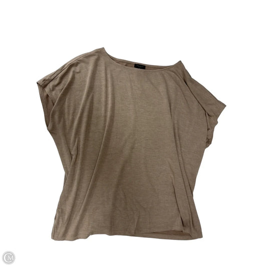 Top Short Sleeve By Ann Taylor In Brown, Size: Xl