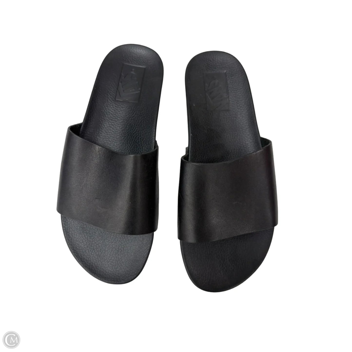 Shoes Flats By Vans In Black, Size: 6.5