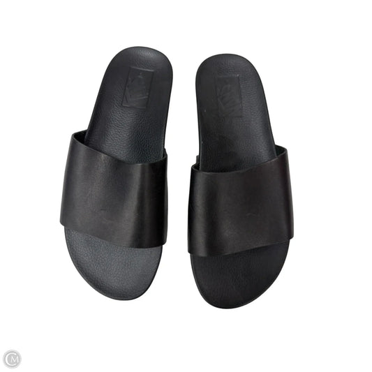 Shoes Flats By Vans In Black, Size: 6.5