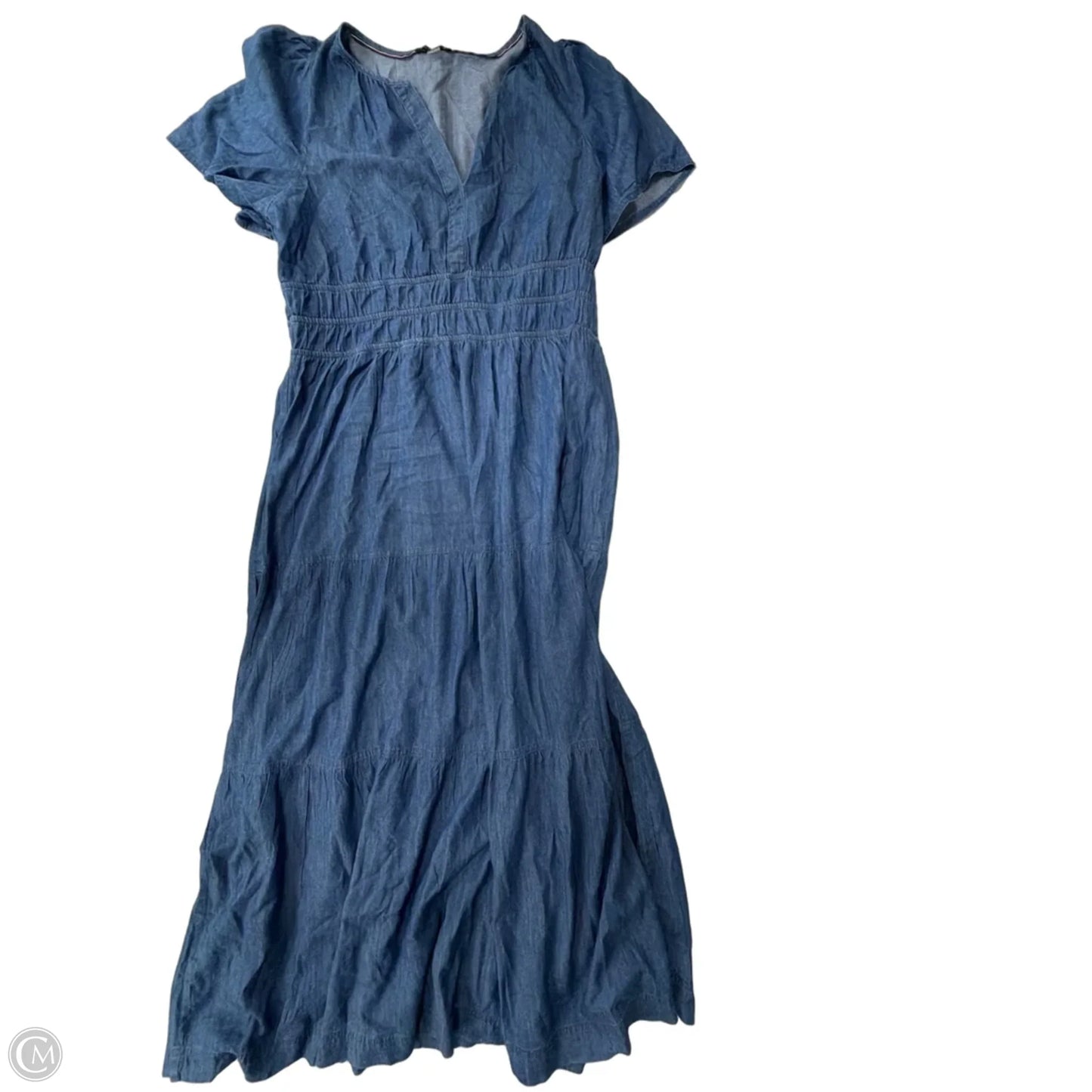 Dress Casual Maxi By Tommy Hilfiger In Blue Denim, Size: Xl