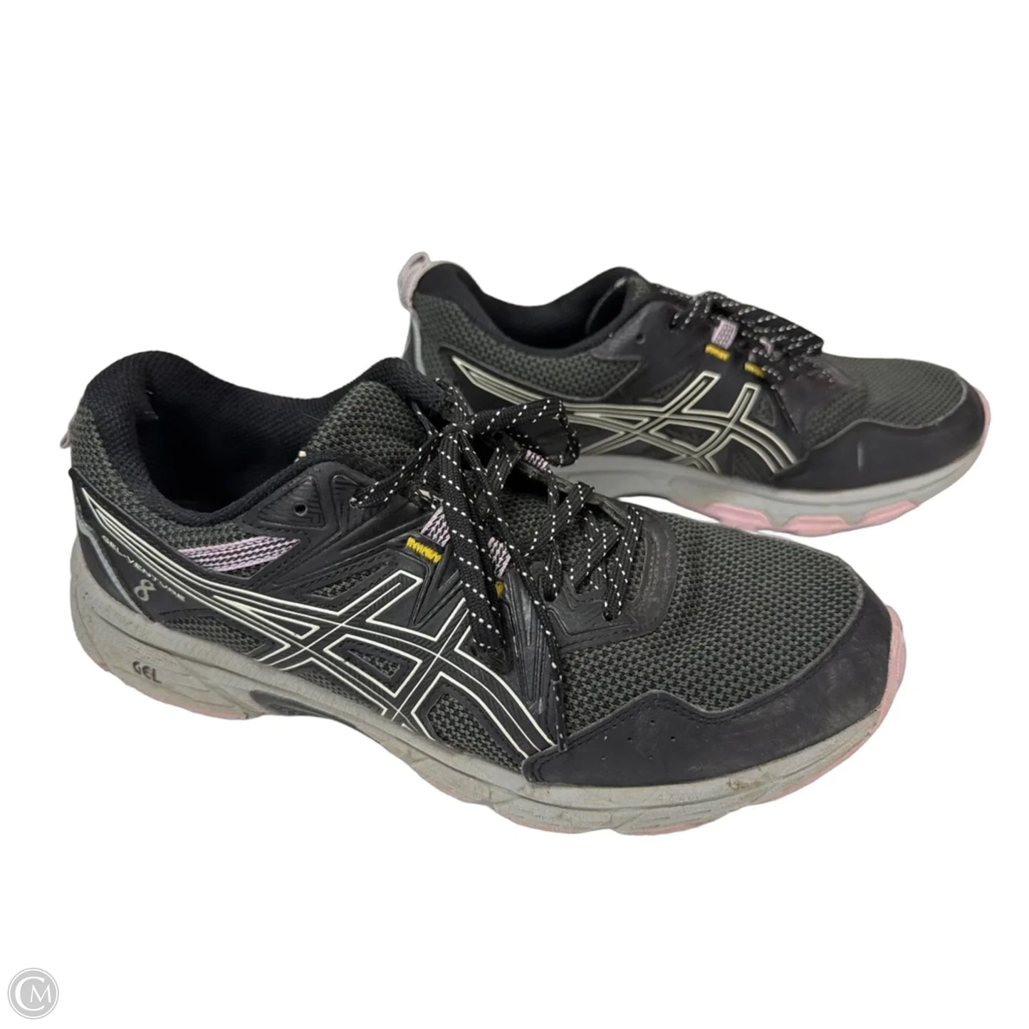 Shoes Athletic By Asics In Black & Grey, Size: 10