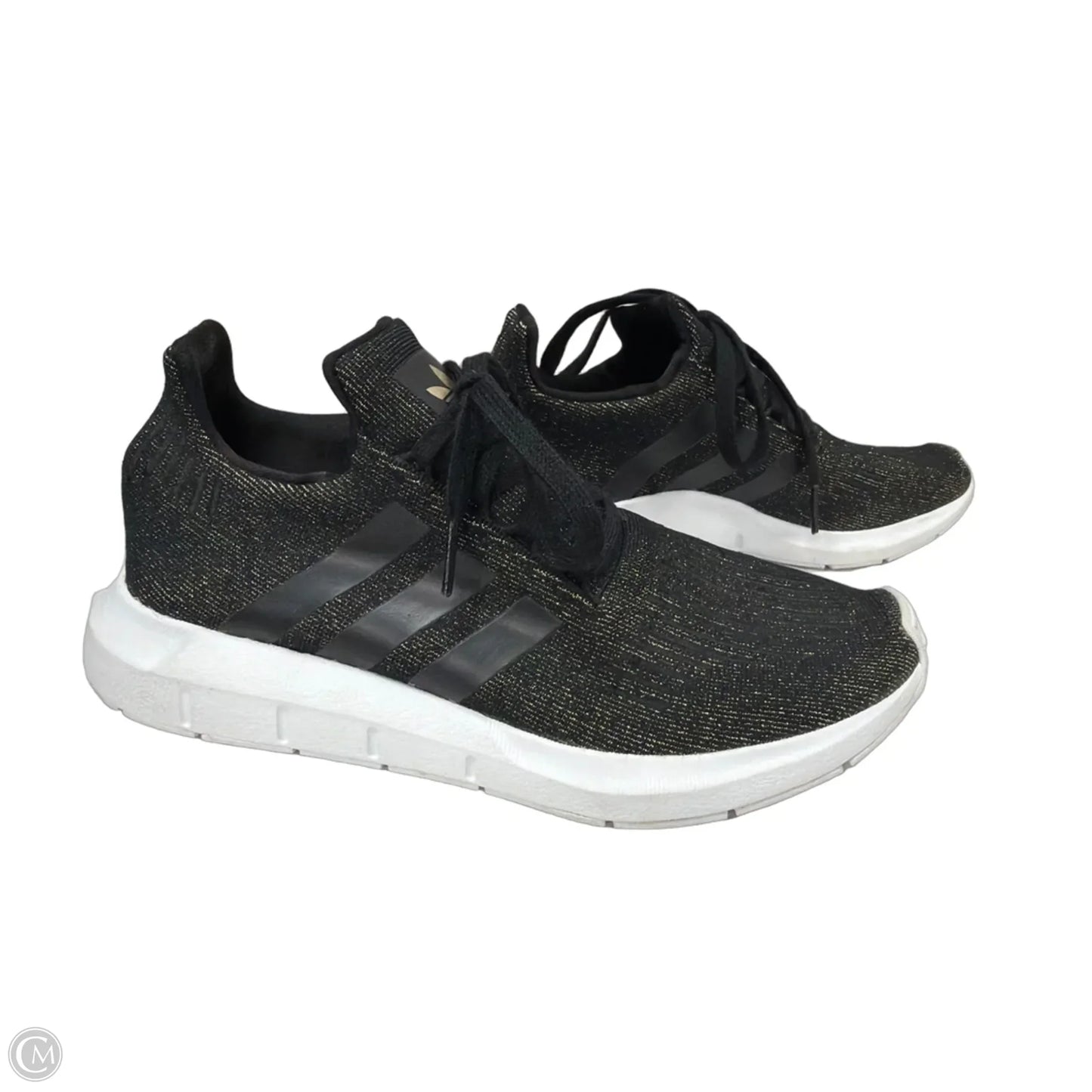 Shoes Athletic By Adidas In Black & Gold, Size: 7