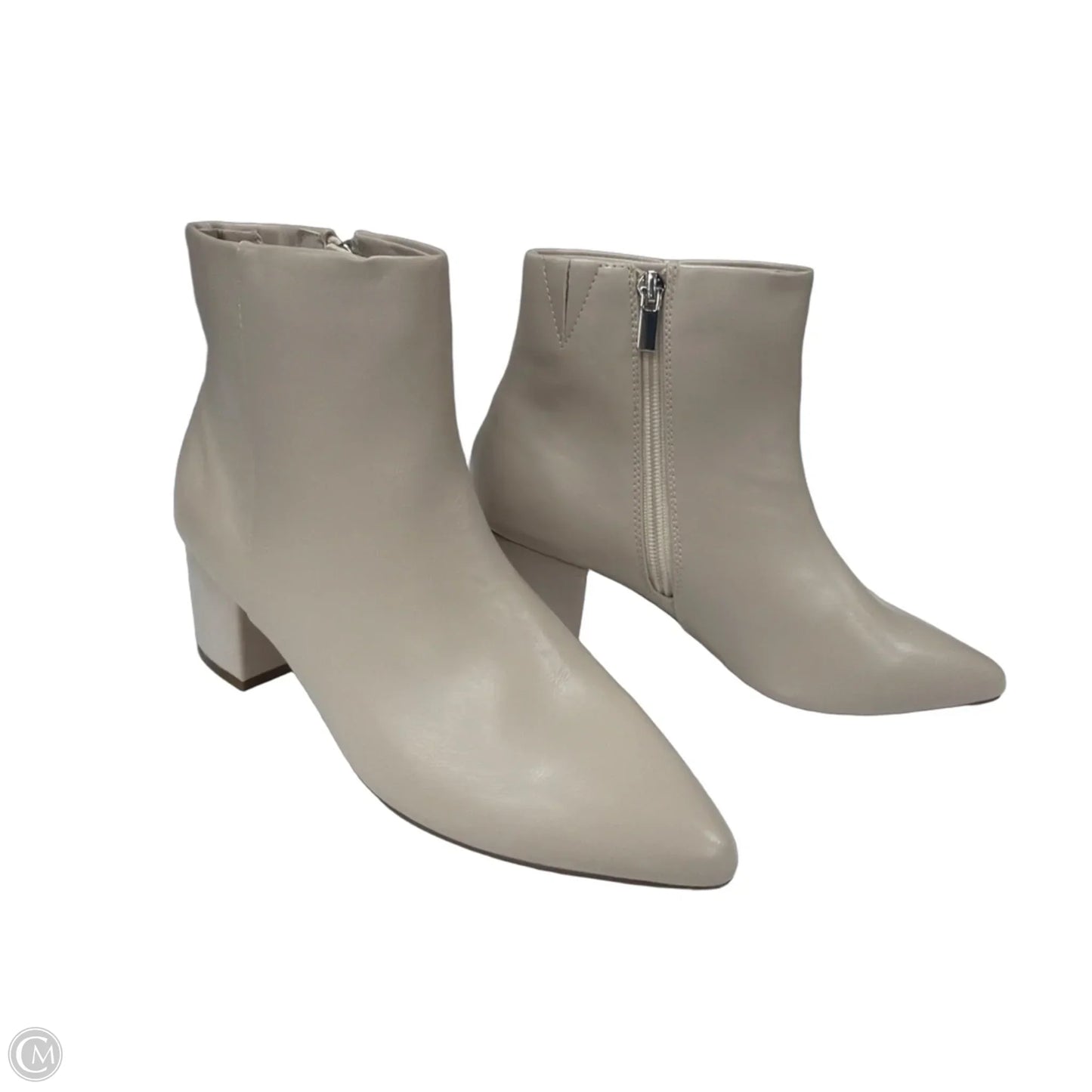 Boots Ankle Heels By The Drop In Beige, Size: 7