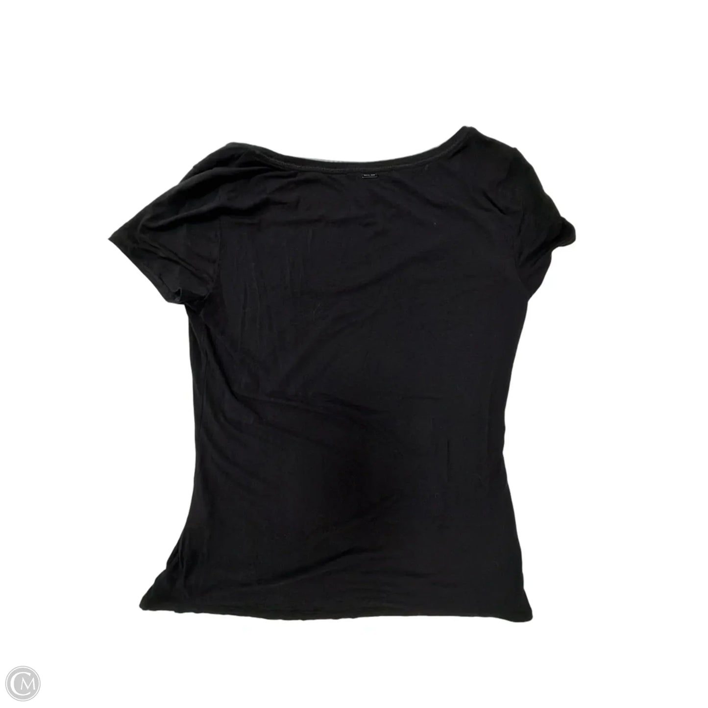 Top Short Sleeve Basic By White House Black Market In Black, Size: S
