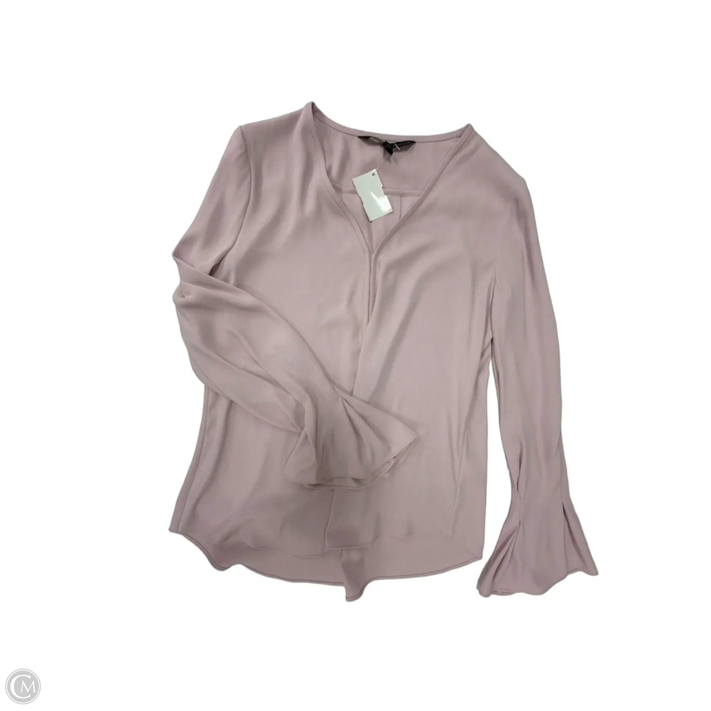 Top Long Sleeve By White House Black Market In Pink, Size: Xs
