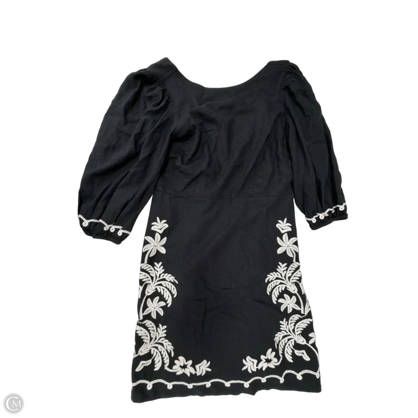 Dress Casual Midi By Ann Taylor In Black & White, Size: S